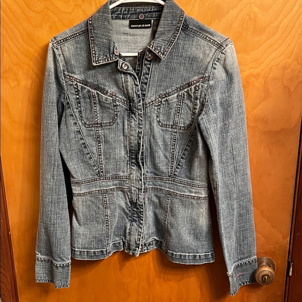 Women's DKNY Denim Jean Blue Jacket